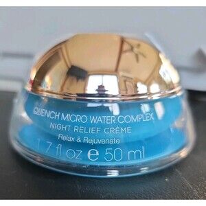 NEW Quench Micro Water Complex Night Relief Crème, Rejuvenating 1.7 Fl Oz 50 ml